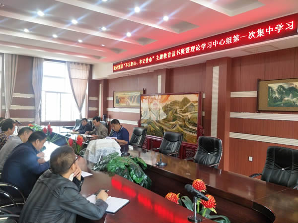 隴運集團公司召開“不忘初心、牢記使命”主題教育讀書班暨理論學(xué)習(xí)中心組第一次集中學(xué)習(xí)會議