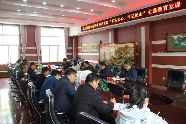 隴運(yùn)集團(tuán)公司召開(kāi)“不忘初心、牢記使命”主題教育專題黨課