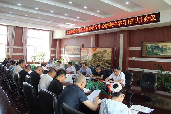 隴南市隴運集團公司召開黨委理論學習中心組集中學習（擴大）會議