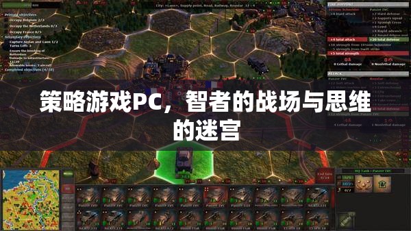 策略游戲PC，智者的戰(zhàn)場與思維的迷宮