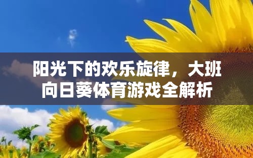 陽(yáng)光下的歡樂(lè)，大班向日葵體育游戲全解析  第1張