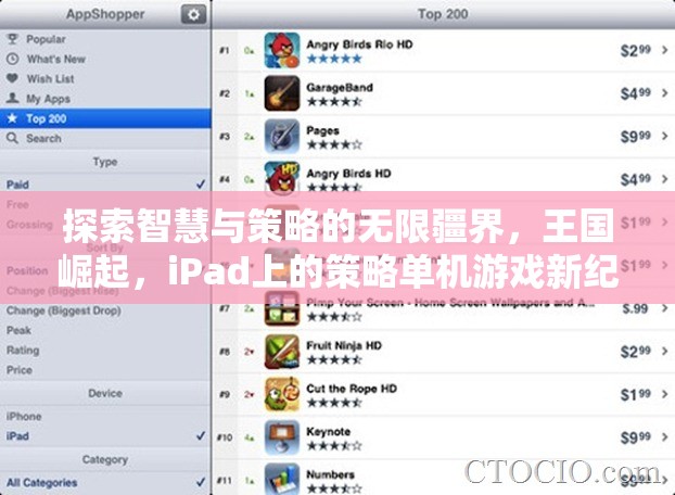 探索智慧與策略的無限疆界，王國崛起，iPad上的策略單機(jī)游戲新紀(jì)元
