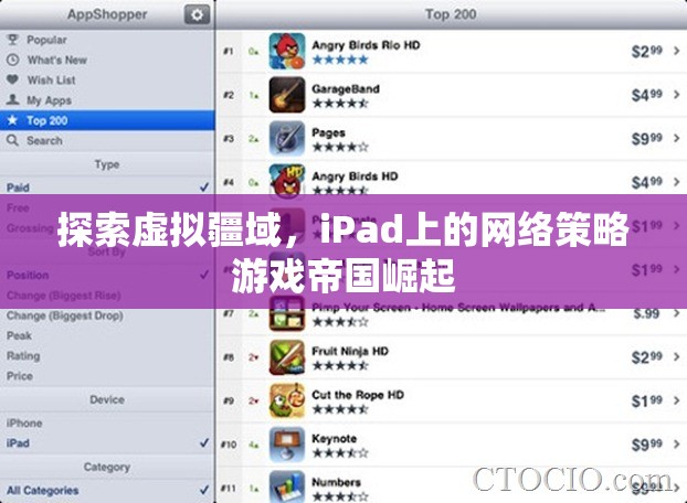 iPad上的帝國崛起，探索虛擬疆域的網(wǎng)絡策略游戲