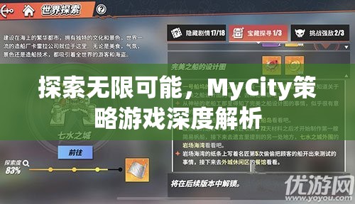 探索無限可能，MyCity策略游戲深度解析