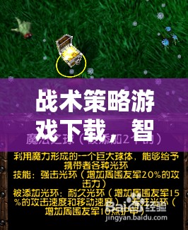 智謀與策略的終極對(duì)決，戰(zhàn)術(shù)策略游戲下載指南