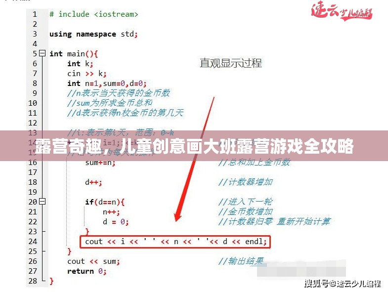 兒童創(chuàng)意畫大班露營(yíng)游戲，激發(fā)孩子想象力的奇妙之旅