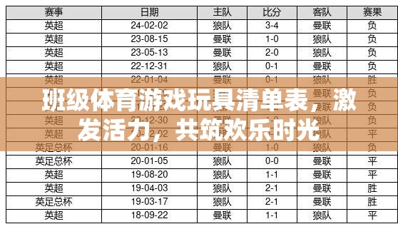 班級(jí)體育游戲玩具清單，激發(fā)活力，共筑歡樂(lè)時(shí)光