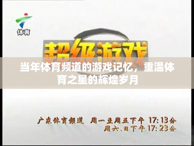 重溫體育之星的輝煌歲月，體育頻道游戲記憶的經(jīng)典回顧  第2張