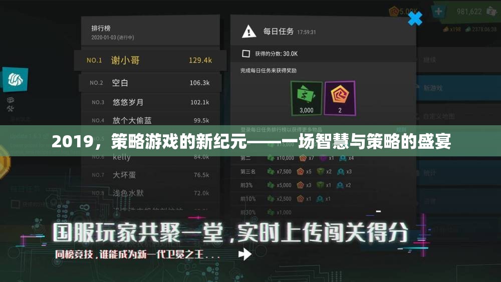 2019，策略游戲的新紀元——一場智慧與策略的盛宴