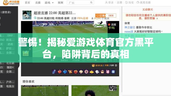 揭秘愛游戲體育官方黑平臺，陷阱背后的真相