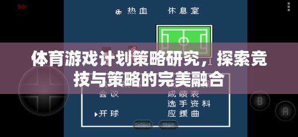 競技與策略的完美融合，體育游戲計(jì)劃策略研究