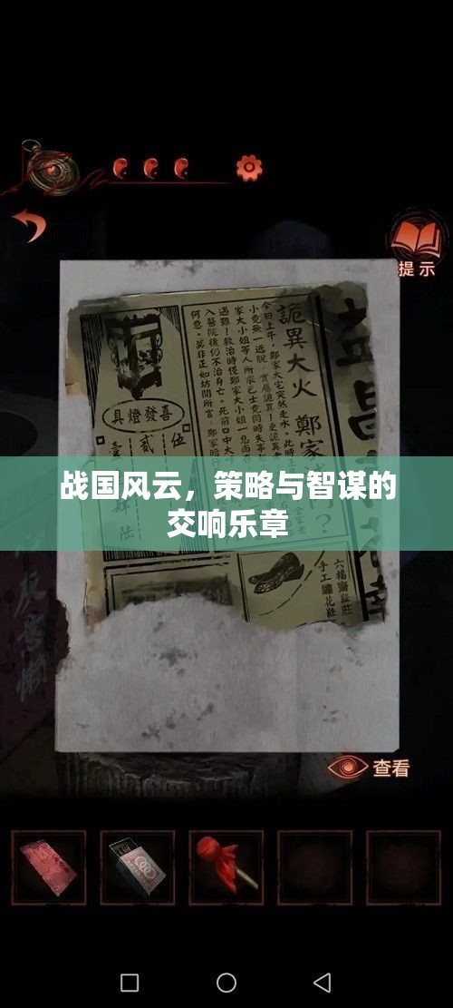 戰(zhàn)國風(fēng)云，策略與智謀的交響樂章