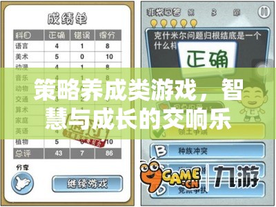 智慧與成長的交響，策略養(yǎng)成類游戲的魅力