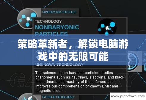 策略革新者，解鎖電腦游戲中的無限可能