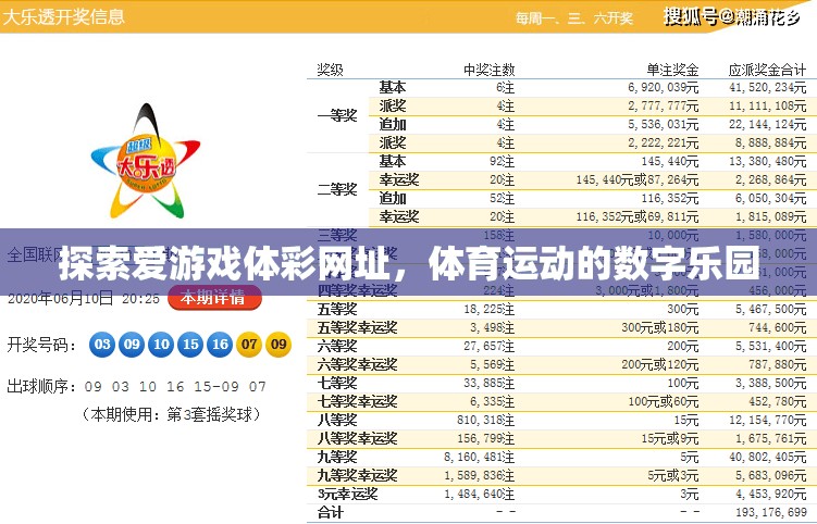 探索愛游戲體彩網(wǎng)址，體育運動的數(shù)字樂園