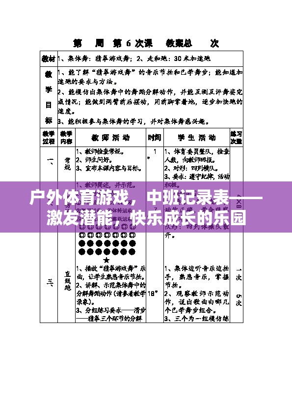 戶外體育游戲，中班潛能激發(fā)與快樂(lè)成長(zhǎng)的樂(lè)園