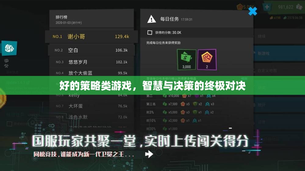 智慧與決策的終極對決，探索策略類游戲的魅力  第2張