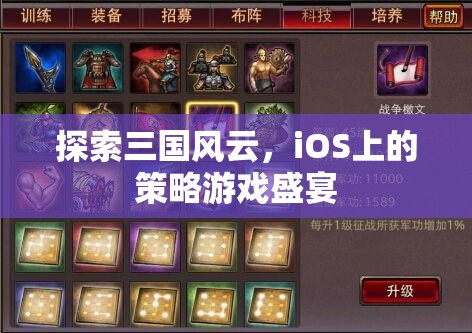 iOS上的三國策略盛宴，探索歷史風云