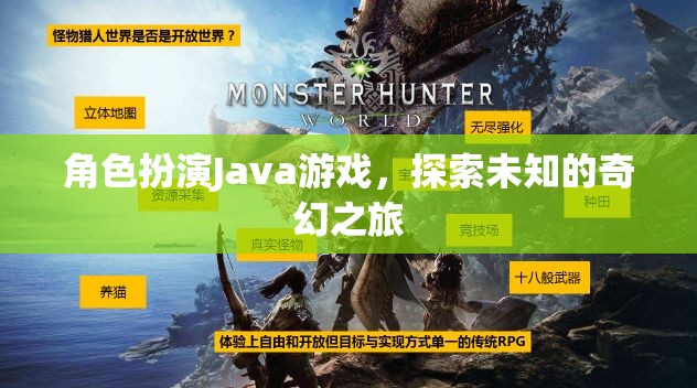 奇幻之旅，Java角色扮演游戲探索未知