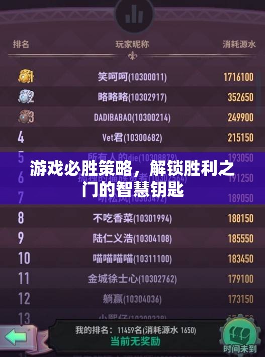 解鎖游戲勝利之門的智慧鑰匙，必勝策略