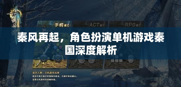 秦風(fēng)再起，深度解析秦國角色扮演單機(jī)游戲的魅力與策略