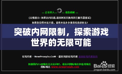 突破內(nèi)網(wǎng)枷鎖，解鎖游戲世界的無限可能