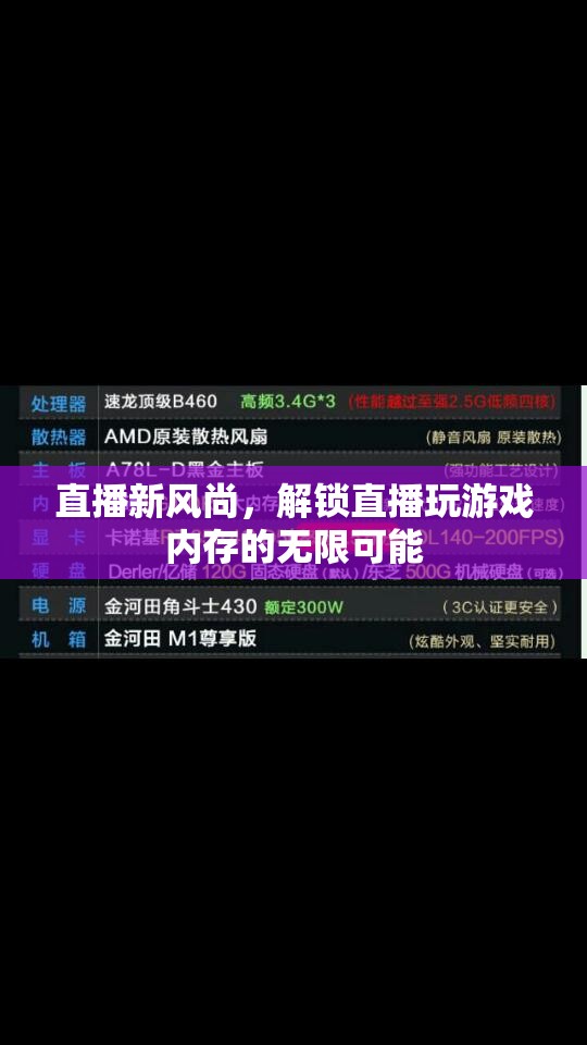 解鎖直播游戲新紀(jì)元，探索直播內(nèi)存的無(wú)限可能