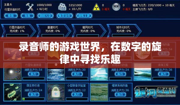數(shù)字旋律的探險(xiǎn)，錄音師的游戲世界