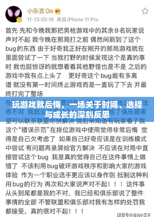 游戲中的悔悟，時(shí)間、選擇與成長的深刻反思