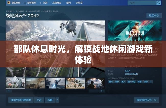 戰(zhàn)地休閑，解鎖部隊休息時光的新游戲體驗