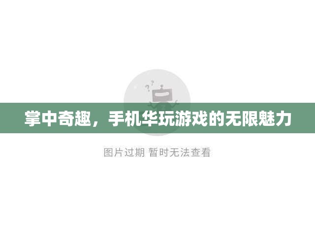 掌中奇趣，手機(jī)游戲無限魅力的探索之旅