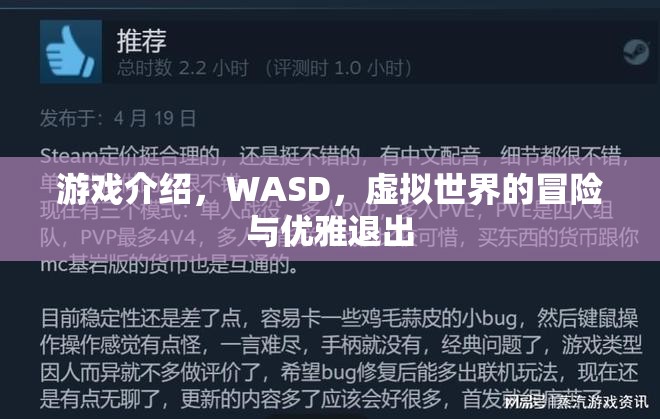 WASD，虛擬世界的冒險(xiǎn)與優(yōu)雅退出