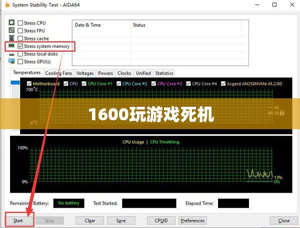 1600玩游戲死機(jī)，硬件與軟件沖突的挑戰(zhàn)