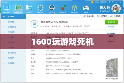 1600玩游戲死機(jī)，硬件與軟件沖突的挑戰(zhàn)