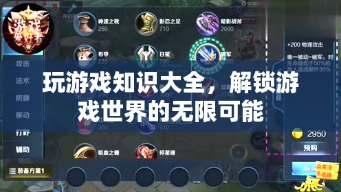 解鎖游戲世界的無限可能，全面掌握游戲知識(shí)大全