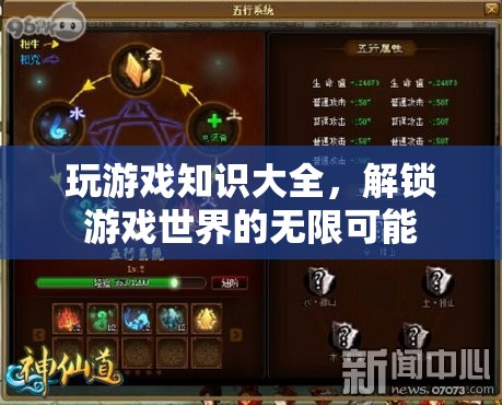 解鎖游戲世界的無限可能，全面掌握游戲知識(shí)大全