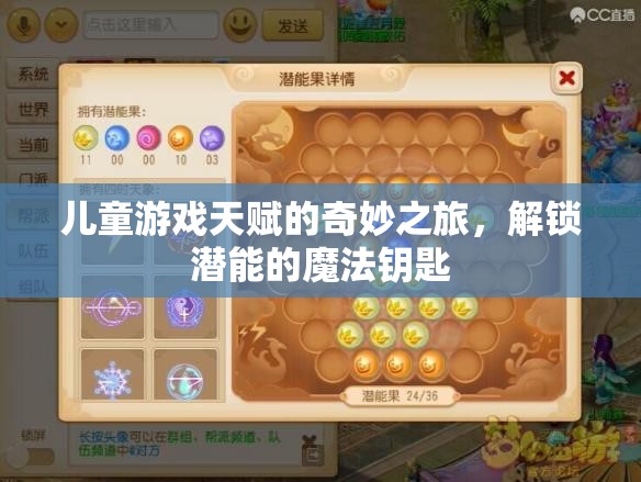 兒童游戲天賦的奇妙之旅，解鎖潛能的魔法鑰匙
