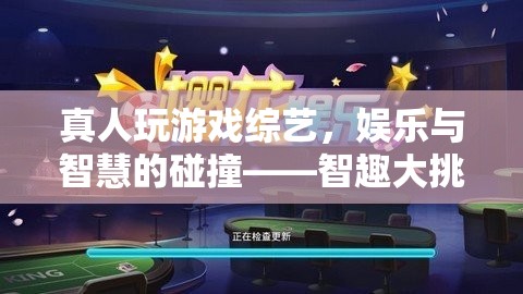 智趣大挑戰(zhàn)，真人游戲綜藝的娛樂與智慧碰撞
