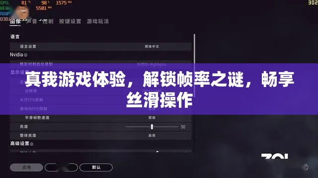 真我游戲體驗(yàn)，解鎖幀率之謎，暢享絲滑操作