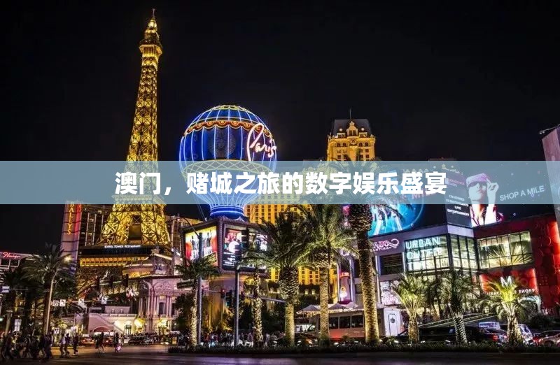 澳門，賭城之旅的數(shù)字娛樂盛宴