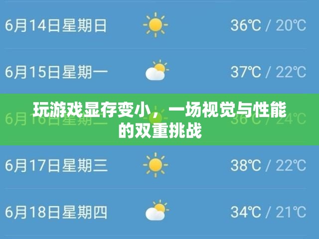 視覺與性能的雙重挑戰(zhàn)，顯存變小對游戲體驗的影響