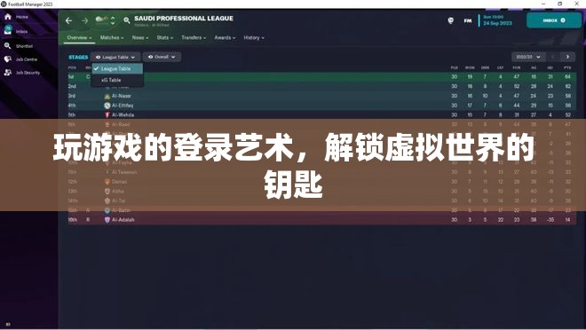解鎖虛擬世界的鑰匙，游戲登錄的藝術(shù)