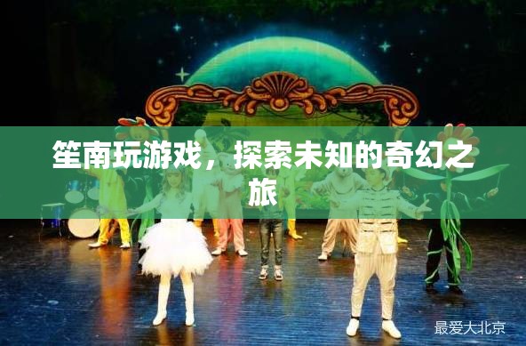 笙南的奇幻游戲探索之旅，解鎖未知的冒險(xiǎn)