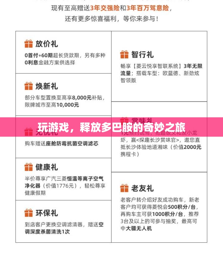 釋放多巴胺，游戲中的奇妙旅程