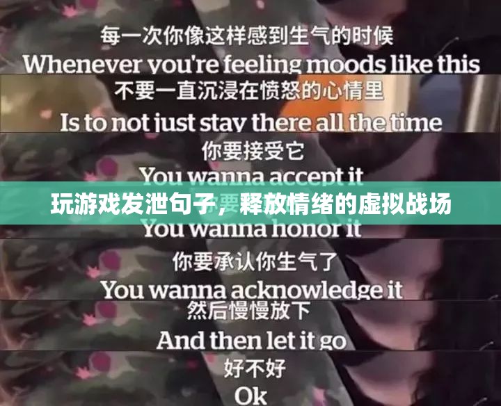 虛擬戰(zhàn)場，玩游戲發(fā)泄情緒