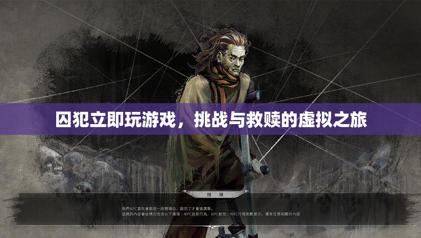 囚犯立即玩游戲，虛擬之旅中的挑戰(zhàn)與救贖