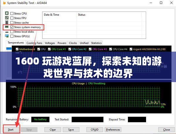 1600玩游戲藍屏，探索游戲技術(shù)邊界與未知世界