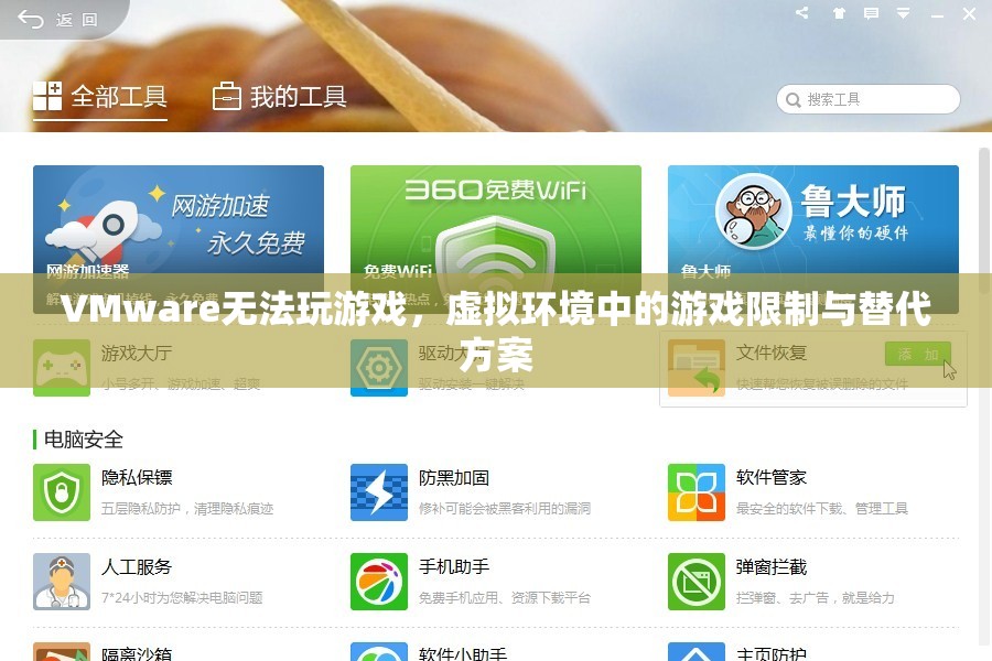 VMware虛擬環(huán)境中游戲限制與替代方案探索