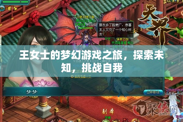 王女士的夢(mèng)幻游戲之旅，探索未知，挑戰(zhàn)自我