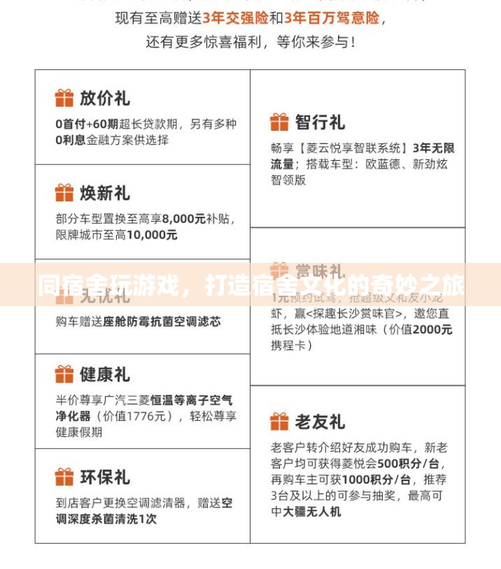 同宿舍玩游戲，打造宿舍文化的奇妙之旅